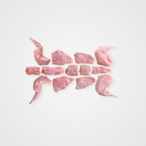 Whole Rabbit Portioned